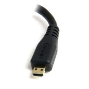 Image de StarTech.com Câble adaptateur HDMI haute vitesse de 12cm - HDMI vers Micro HDMI - F/M - Noir (HDADFM5IN)