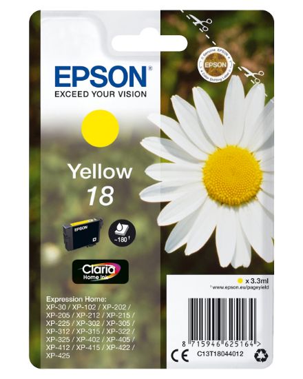 Image de Epson Daisy Cartouche "Pâquerette" 18 - Encre Claria Home J (C13T18044012)