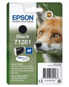 Image de Epson Fox Singlepack Black T1281 DURABrite Ultra Ink (C13T12814012)