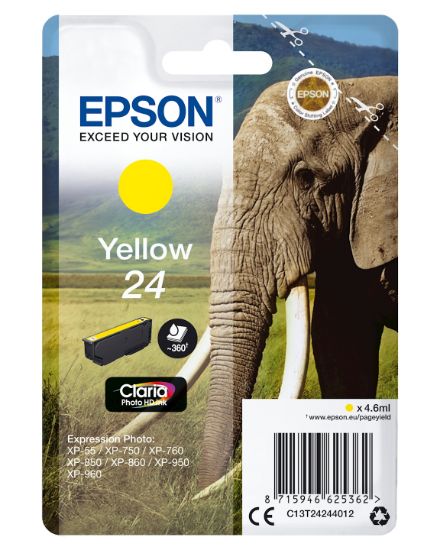 Image de Epson Elephant Cartouche "Eléphant" - Encre Claria Photo HD J (C13T24244012)