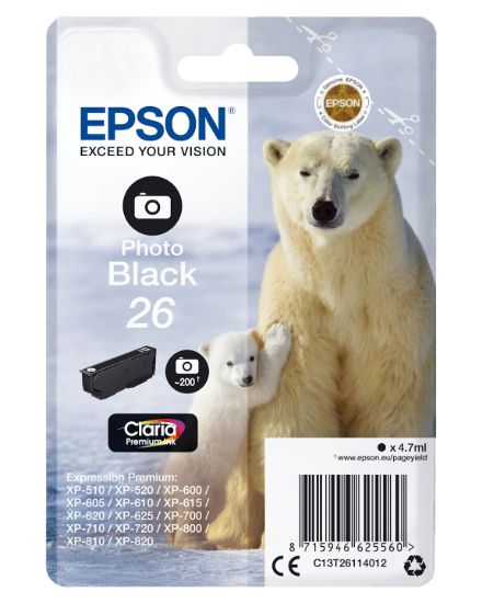 Image de Epson Polar bear Cartouche "Ours Polaire" - Encre Claria Premium N Photo (C13T26114012)