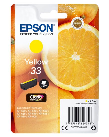 Image de Epson Oranges Cartouche " " - Encre Claria Premium J (C13T33444012)