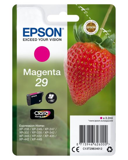 Image de Epson Strawberry Cartouche "Fraise" 29 - Encre Claria Home M (C13T29834012)