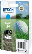 Image de Epson Golf ball Singlepack Cyan 34 DURABrite Ultra Ink (C13T34624010)