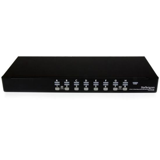 Image de StarTech.com Kit de commutateur KVM USB à montage sur rack 1U 16 ports avec affichage à l'écran et câbles (SV1631DUSBUK)