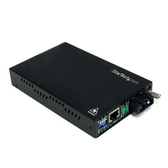 Image de StarTech.com Convertisseur Ethernet sur Fibre Optique MultiMode SC - 10/100Mb/s - 2km (ET90110SC2)