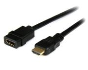 Image de StarTech.com Rallonge HDMI 2m - Câble HDMI Mâle vers Femelle - Rallonge de Câble HDMI 4K - Câble HDMI UHD 4K 30Hz avec Ethernet M/F - Câble HDMI 1.4 Haut Débit - Rallonge de Cord ... (HDEXT2M)