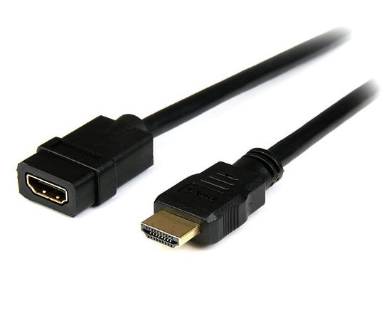 Image de StarTech.com Rallonge HDMI 2m - Câble HDMI Mâle vers Femelle - Rallonge de Câble HDMI 4K - Câble HDMI UHD 4K 30Hz avec Ethernet M/F - Câble HDMI 1.4 Haut Débit - Rallonge de Cord ... (HDEXT2M)