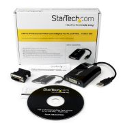 Image de StarTech.com Adaptateur USB vers DVI - 1920x1200 - Carte Graphique et Vidéo Externe - Câble Adaptateur d'Écran Double - Compatible Mac et Windows (USB2DVIPRO2)