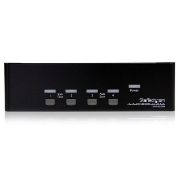 Image de StarTech.com Switch KVM USB 2 Ecrans DVI pour 4 Ordinateurs avec Audio - Commutateur KVM (SV431DD2DUA)