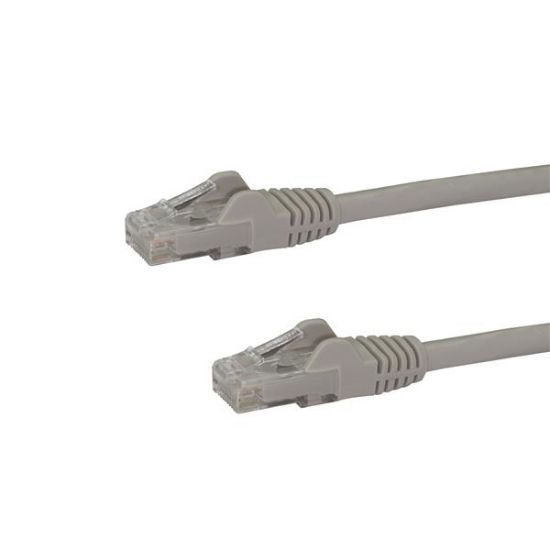 Image de StarTech.com Câble réseau Ethernet RJ45 Cat6 de 30,48 m - Gris (N6PATCH100GR)