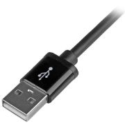 Image de StarTech.com Câble Apple Lightning vers USB pour iPhone, iPod, iPad - 2 m Noir (USBLT2MB)