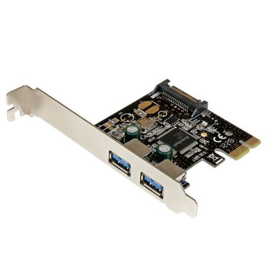 Image de StarTech.com Carte Contrôleur PCI Express (PCI-E) vers Hub Interne 2 ports USB 3.0 - Alimentation SATA (PEXUSB3S23)