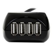 Image de StarTech.com Câble USB 2.0 actif de 15m - Rallonge USB 2.0 avec hub à 4 ports - Noir (USB2EXT4P15M)