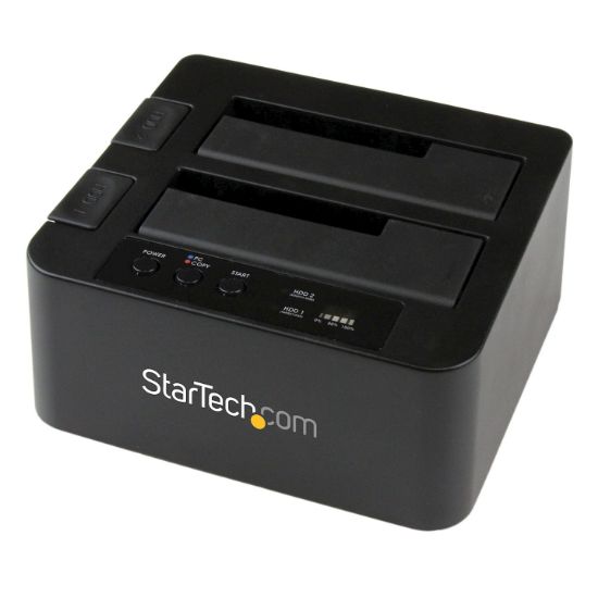 Image de StarTech.com Duplicateur de Disque Dur à 2 Baies, Cloneur/Copieur Autonome USB 3.0 (5 Gbps) / eSATA vers 2,5/3,5" SATA III HDD/SSD, Station d'accueil pour Disque Dur, Cloneur ... (SDOCK2U33RE)