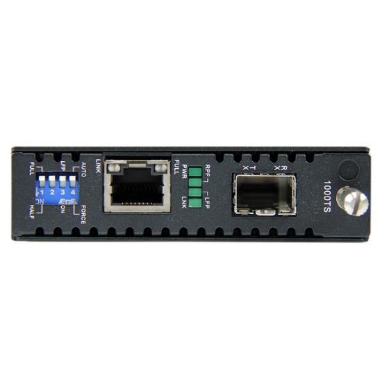 Image de StarTech.com Convertisseur RJ45 Gigabit Ethernet sur Fibre Optique avec SFP Ouvert - 1000Mbps (ET91000SFP2)