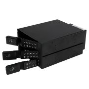 Image de StarTech.com Rack Mobile en Aluminum Sans Tiroir pour 3x Disque Dur SAS II/SATA III 6 Gbps - Hot Swap (HSB3SATSASBA)