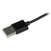 Image de StarTech.com Câble Apple Lightning coudé vers USB de 2 m pour iPhone / iPod / iPad - Noir (USBLT2MBR)