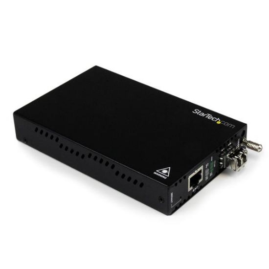 Image de StarTech.com Convertisseur GbE sur Fibre Optque avec Gestion OAM - Multimode LC 500 m - Conforme à 802.3ah (ET91000LCOAM)
