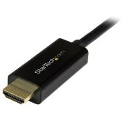 Image de StarTech.com Câble DisplayPort vers HDMI 2m - 4K 30Hz - Adaptateur DP vers HDMI - Convertisseur pour Moniteur DP 1.2 à HDMI - Connecteur DP à Verrouillage - Cordon Passif DP v ... (DP2HDMM2MB)