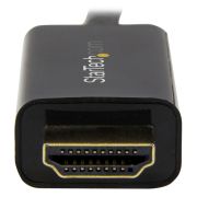 Image de StarTech.com Câble DisplayPort vers HDMI 2m - 4K 30Hz - Adaptateur DP vers HDMI - Convertisseur pour Moniteur DP 1.2 à HDMI - Connecteur DP à Verrouillage - Cordon Passif DP v ... (DP2HDMM2MB)