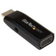 Image de StarTech.com Adaptateur vidéo compact HDMI vers VGA avec audio - M/F - 1920x1200 / 1080p (HD2VGAMICRA)