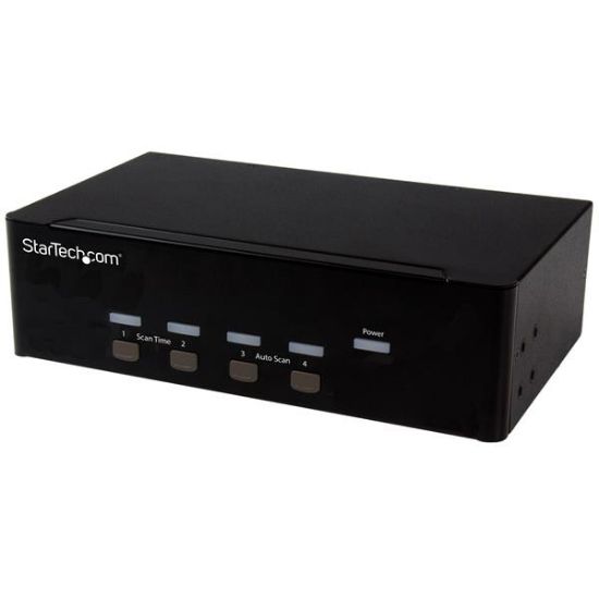 Image de StarTech.com Switch KVM USB double VGA à 4 ports avec hub USB 2.0 à 2 ports (SV431DVGAU2A)
