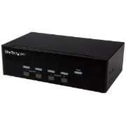 Image de StarTech.com Switch KVM USB double VGA à 4 ports avec hub USB 2.0 à 2 ports (SV431DVGAU2A)