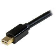Image de StarTech.com Câble adaptateur Mini DisplayPort vers HDMI de 2 m - M/M - 4K - Noir (MDP2HDMM2MB)
