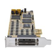 Image de StarTech.com Carte Série PCI Express - 16 Ports DB9 RS232 - Low + Full Profile - Adaptateur Série Multiport - Carte Série PCIe (PEX16S550LP)