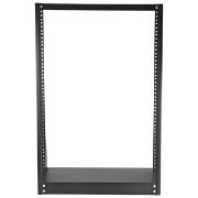 Image de StarTech.com Rack de serveur robuste 16U à 2 montants - Armoire serveur à cadre ouvert (2POSTRACK16)