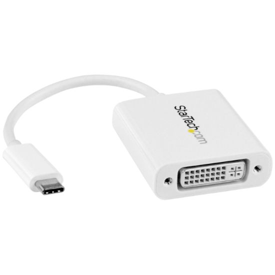 Image de StarTech.com Adaptateur vidéo USB Type-C vers DVI - M/F - Blanc (CDP2DVIW)
