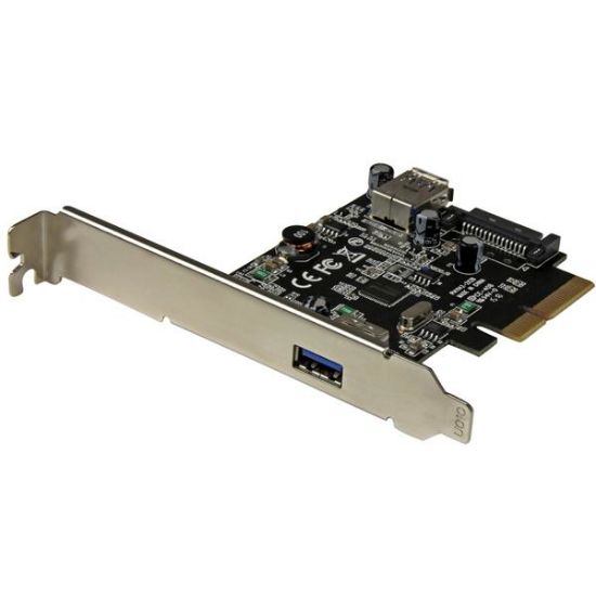 Image de StarTech.com Carte contrôleur PCI Express à 2 ports USB 3.1 (10 Gb/s) - 1 externe 1 interne - USB-A (PEXUSB311EI)
