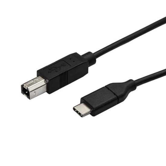 Image de StarTech.com Câble USB-B vers USB-C de 3m, Câble de Transfert de Données, USB 2.0, USB-C (USB2CB3M)