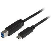 Image de StarTech.com Câble USB-B vers USB-C de 2m, USB 5Gbps, Cordon de Données, USB 3.0, Câble de Transfert de Données USB-C (USB315CB2M)