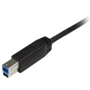 Image de StarTech.com Câble USB-B vers USB-C de 2m, USB 5Gbps, Cordon de Données, USB 3.0, Câble de Transfert de Données USB-C (USB315CB2M)