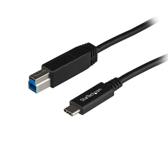 Image de StarTech.com Câble USB-B vers USB-C de 1m, USB 10Gbps, Cordon de Données, USB 3.2 Gen 2, Câble de Transfert de Données USB-C (USB31CB1M)
