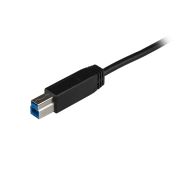 Image de StarTech.com Câble USB-B vers USB-C de 1m, USB 10Gbps, Cordon de Données, USB 3.2 Gen 2, Câble de Transfert de Données USB-C (USB31CB1M)