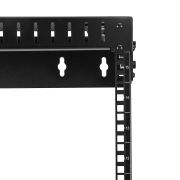 Image de StarTech.com Rack Réseau Mural 15U à 2 Montants, Rack Serveur 19" à Cadre Ouvert avec Profondeur Ajustable, Rack de Données Mural pour IT/AV/Panneau de Patch/ Equipement IT - ... (RK15WALLOA)