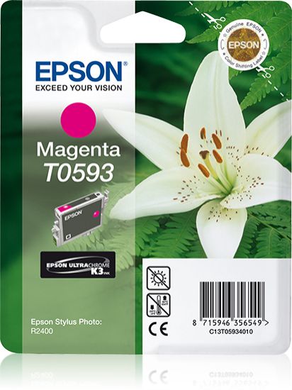 Image de Epson Lily Cartouche "Lys" - Encre UltraChrome K3 M (C13T05934020)