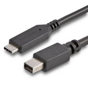 Image de StarTech.com Câble adaptateur USB-C vers Mini DisplayPort 4K 60 Hz de 1,8 m en noir (CDP2MDPMM6B)