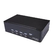 Image de StarTech.com Switch KVM double affichage DisplayPort 4K 60 Hz à 4 ports avec hub USB 2.0 intégré (SV431DPDDUA2)