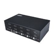 Image de StarTech.com Switch KVM double affichage DisplayPort 4K 60 Hz à 4 ports avec hub USB 2.0 intégré (SV431DPDDUA2)