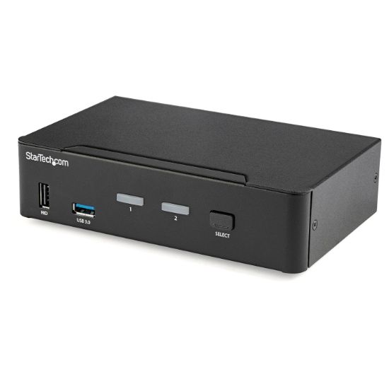 Image de StarTech.com Switch KVM DisplayPort à 2 Ports - 4K60Hz - Écran Unique - Switch KVM USB UHD DP 1.2 à 2 Ports avec Hub USB 3.0 Intégré et Audio - Dell HP Apple Lenovo - Conform ... (SV231DPU34K)
