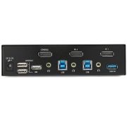 Image de StarTech.com Switch KVM DisplayPort à 2 Ports - 4K60Hz - Écran Unique - Switch KVM USB UHD DP 1.2 à 2 Ports avec Hub USB 3.0 Intégré et Audio - Dell HP Apple Lenovo - Conform ... (SV231DPU34K)