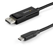 Image de StarTech.com Câble USB Type-C vers DisplayPort 1.4 (bidirectionnel) - 2m - Adaptateur USB-C à DP (CDP2DP142MBD)