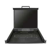 Image de StarTech.com Console KVM à Montage Rack 16 ports avec Câbles de 1,82m - Switch KVM Intégré avec Écran LCD 19" - Tiroir LCD 1U Complet - KVM OSD - Durable 50,000 MTBF - Suppor ... (RKCONS1916K)