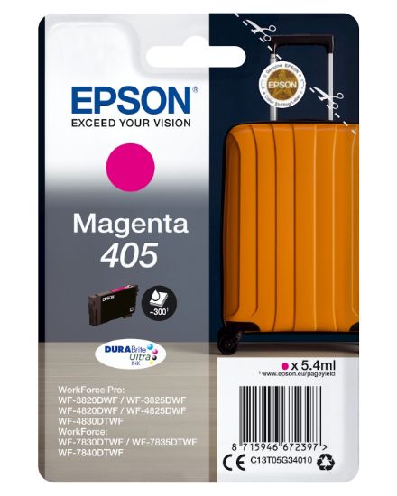 Image de Epson Singlepack Magenta 405 DURABrite Ultra Ink (C13T05G34020)