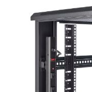 Image de StarTech.com Rack Serveur 42U à 4 Montants, Rack de Données 19" pour Ordinateur / AV / Équipement IT, Rack Serveur avec Roulettes, Armoire Réseau Industrielle Pleine Taille (RK4236BKB)