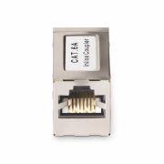 Image de StarTech.com Coupleur RJ45 Blindé, Coupleur en Ligne Cat6a, Coupleur RJ45 Femelle vers Femelle (F/F) Brochage T568B, Extension de Câble Ethernet Blindé (IN-CAT6A-COUPLER-S1)